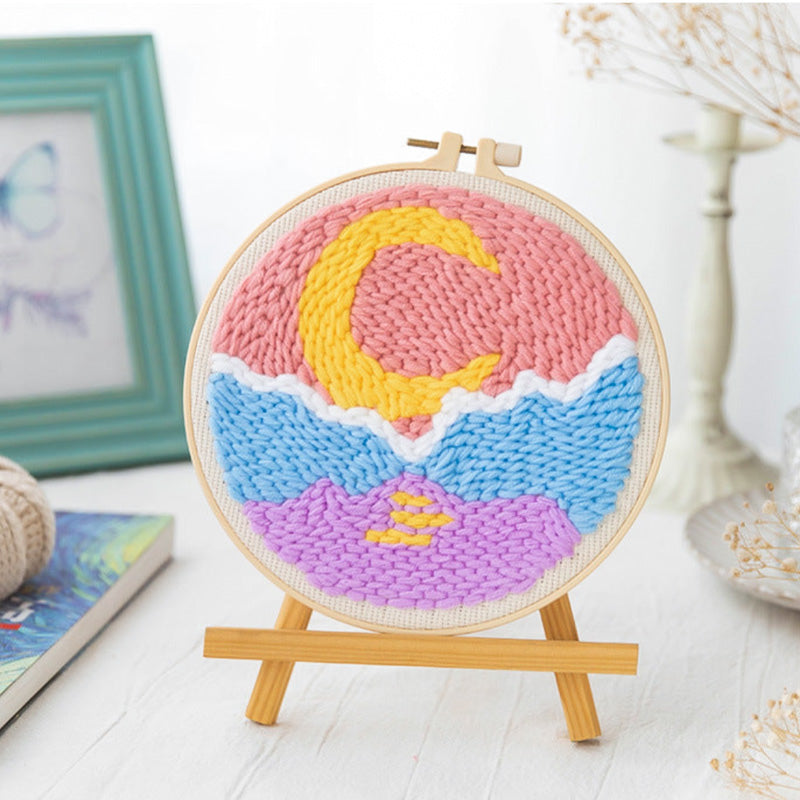 Embroidery DIY Material Package, Hand-Made, Beginner Zero-Based White Gift for Boyfriend