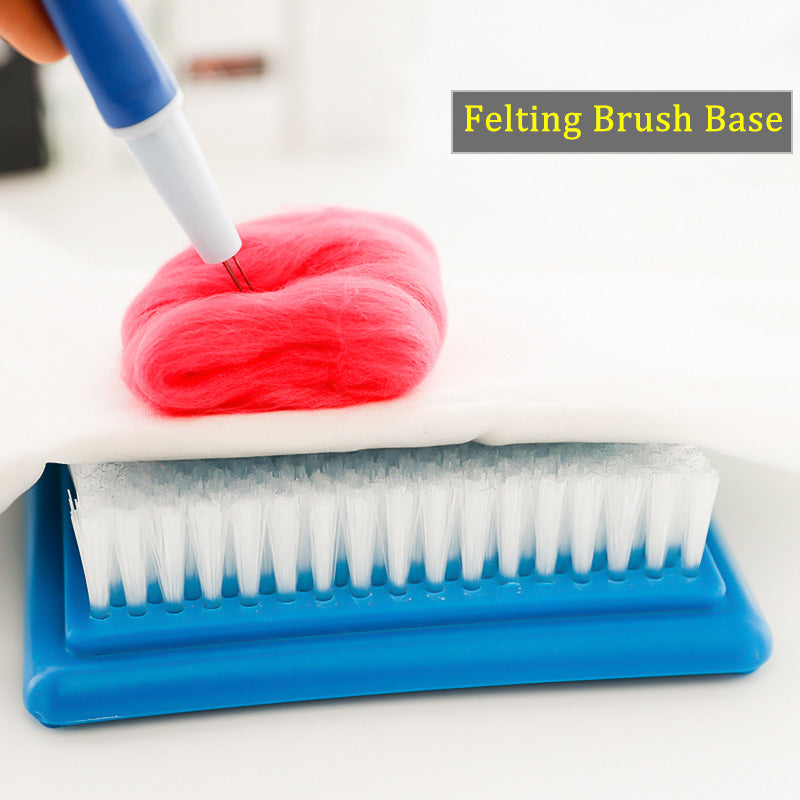 Needle Felting Mat Brush Wool Craft Workstation for DIY Punch Projects