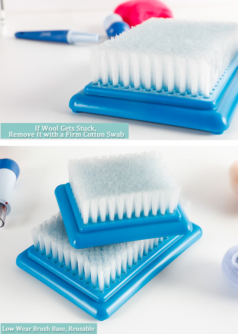 Needle Felting Mat Brush Wool Craft Workstation for DIY Punch Projects