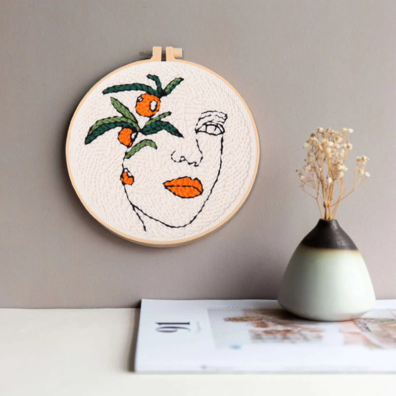 Handmade embroidery DIY punch needle kit DIY material package punch needle kit homemade wool painting