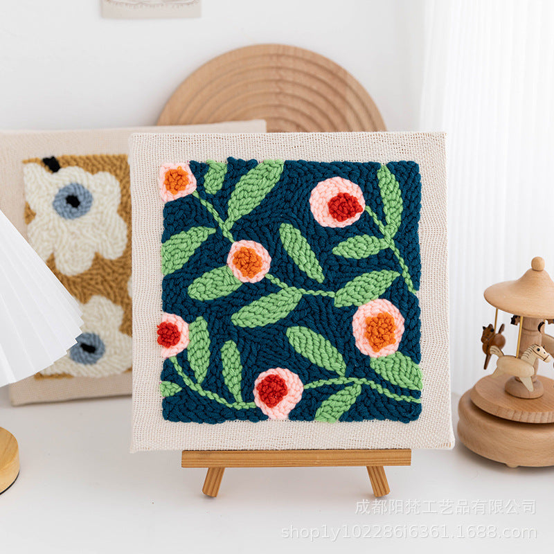 Handmade DIY Wool Poke Embroidery Kit for Beginners Home Decoration