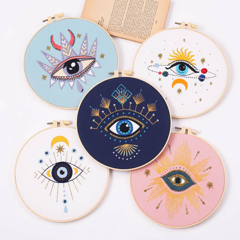 New evil eye embroidery DIY material kit