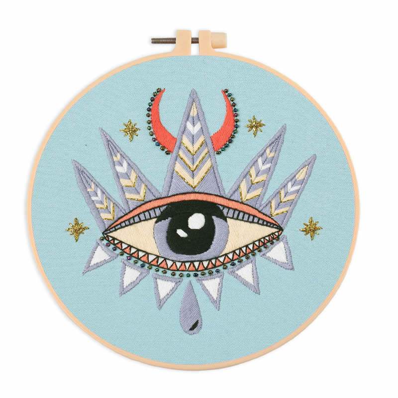 New evil eye embroidery DIY material kit