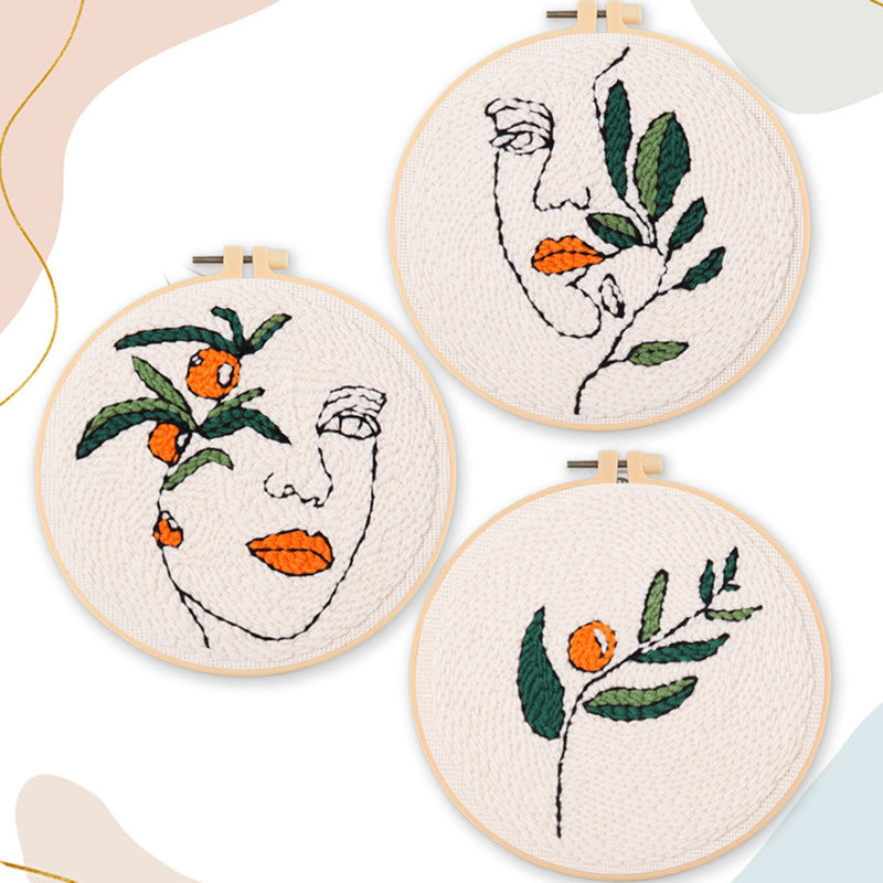 Handmade embroidery DIY punch needle kit DIY material package punch needle kit homemade wool painting