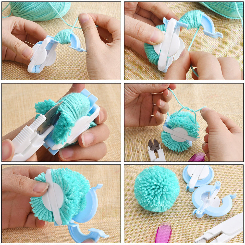 Yarn pom pom maker handmade yarn ball tool accessories home color knitting machine
