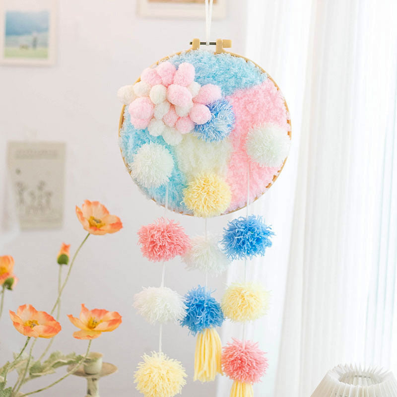 DIY Moss Dreamcatcher Kit Green Wall Hanging Craft Set for Beginners