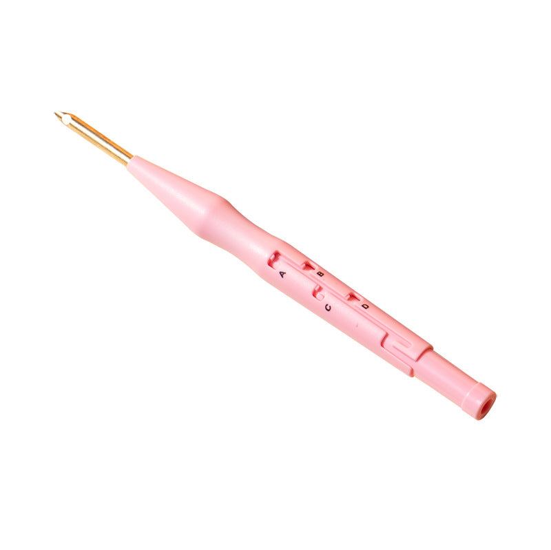 Poke embroidery needle wool handmade embroidery bold plastic poke pen embroidery wool embroidery color poke needle knitting hook needle