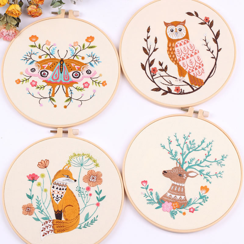 Entry-level new embroidery DIY material package kit Suzhou embroidery beginner cross stitch